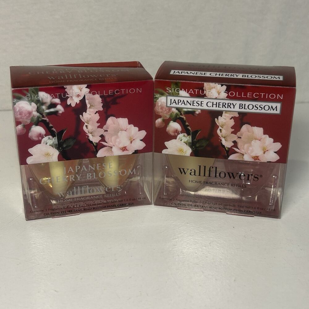 Slatkin & Co‎ Wallflowers Japanese Cherry Blossom 3 Pack Diffuser Refills BBW